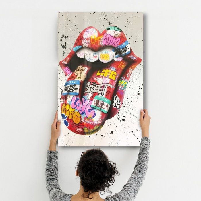 Wallity Pintura Decorativa de Vidrio Templado 46 x 72 cm
